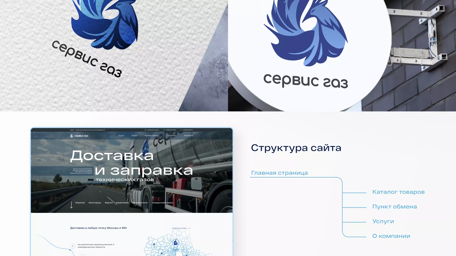Создание сайта компании «Сервис газ» в Острове