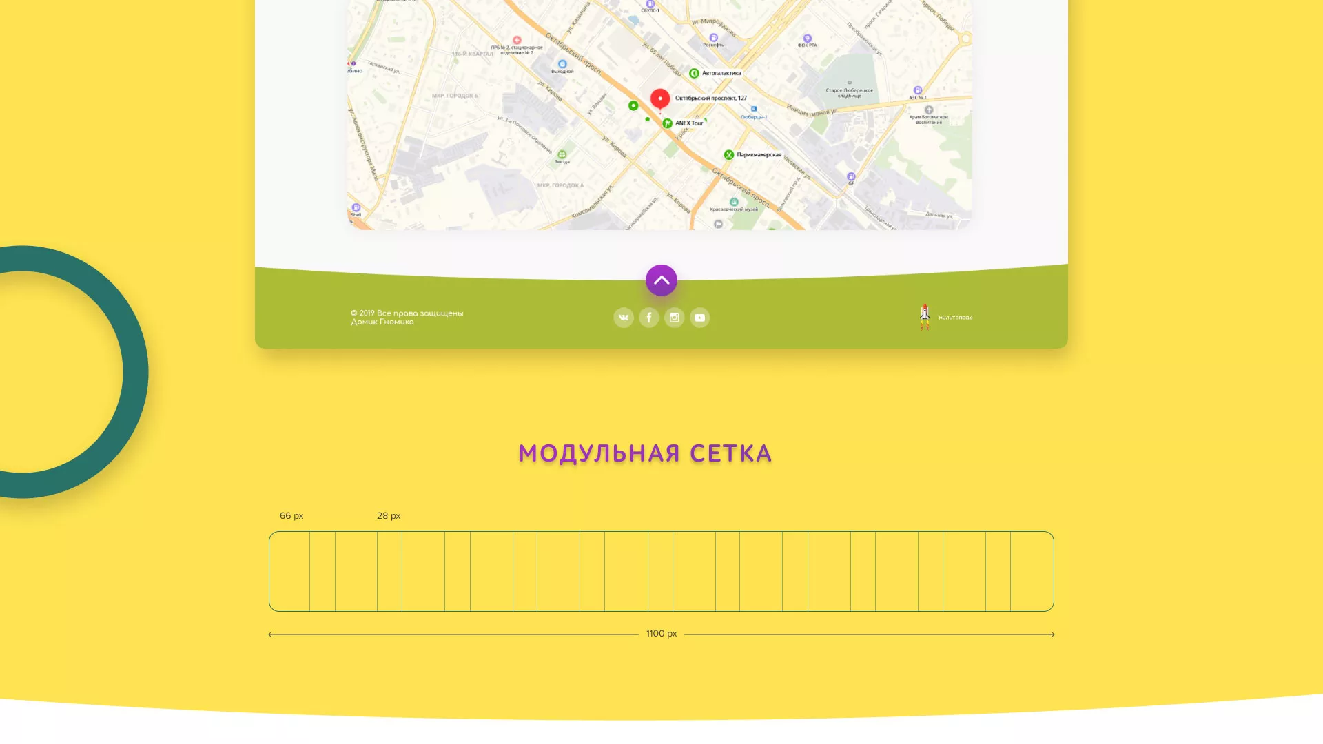 Разработка сайта детского активити-клуба «Домик гномика» в Острове