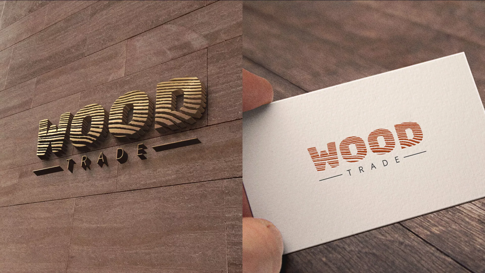 Разработка логотипа для компании «Wood Trade» в Острове